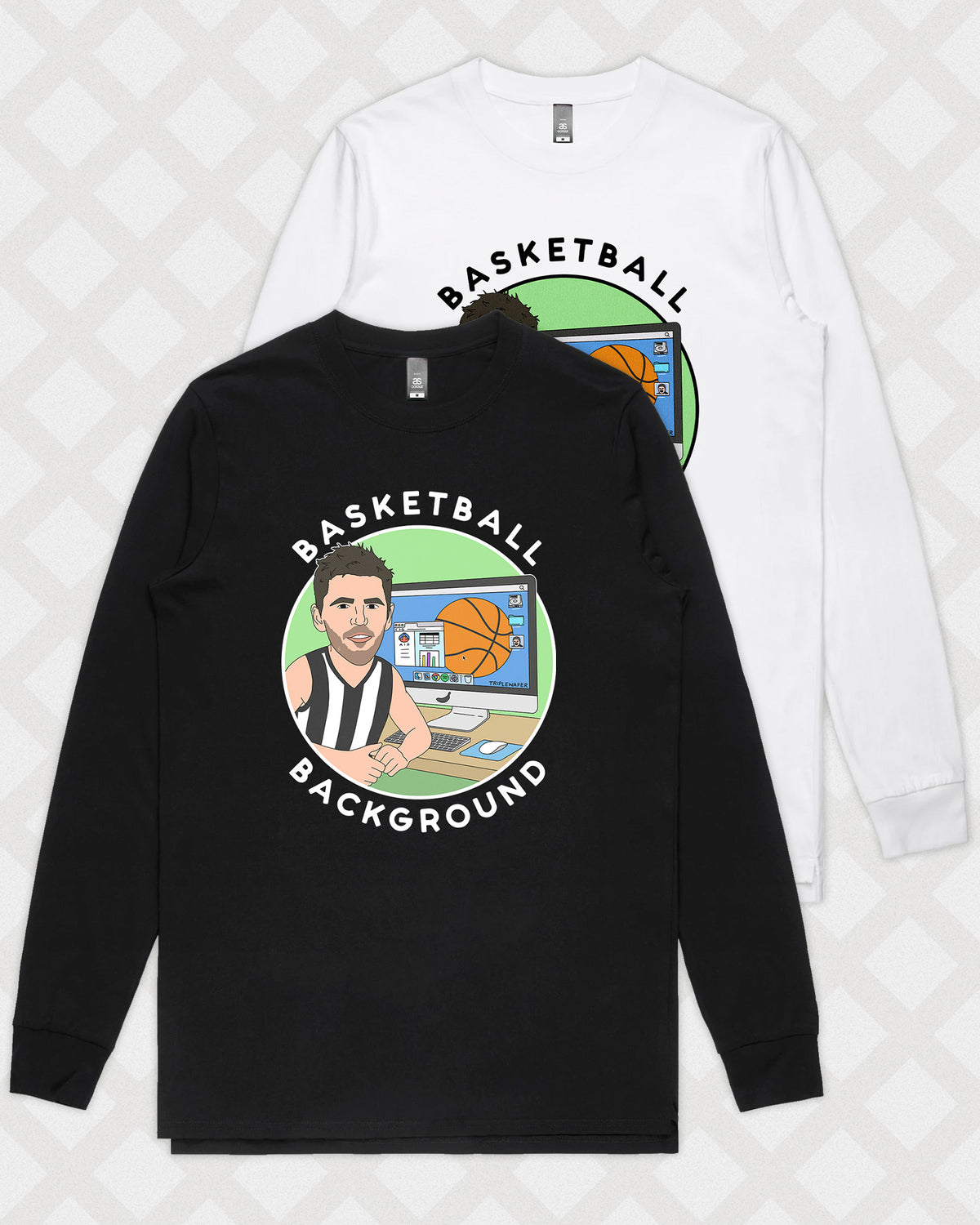 BASKETBALL BACKGROUND LONG SLEEVE