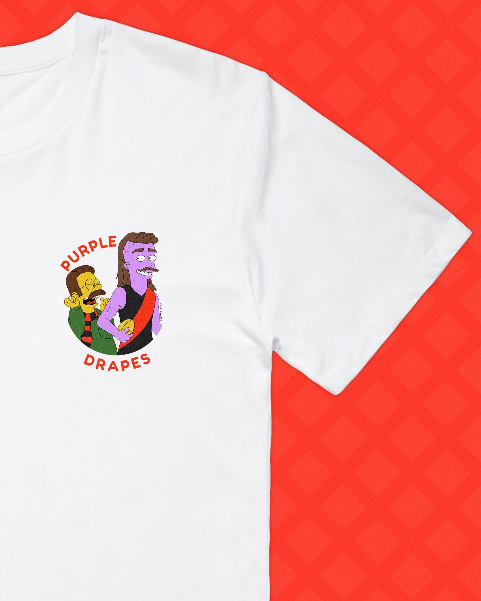 PURPLE DRAPES TEE